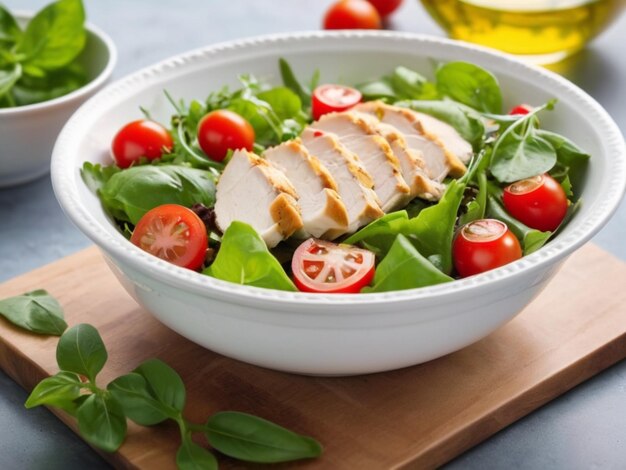 Salade fraîche et légumes mélangés