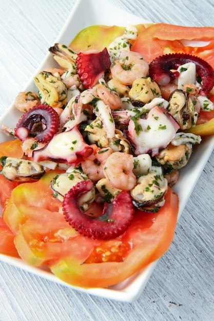 Salade de fruit de mer