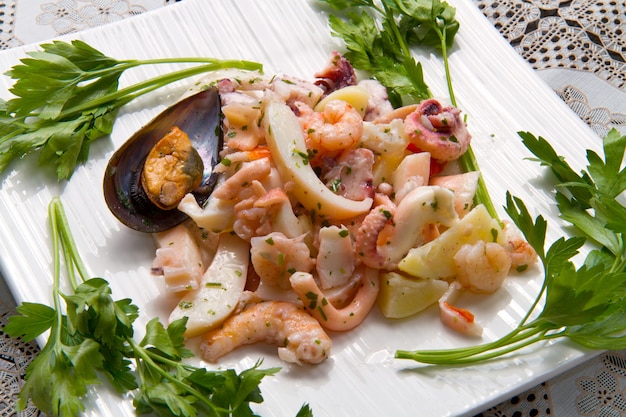 Salade de fruit de mer