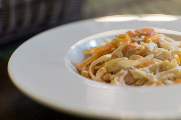 Salade de fruits de mer italienne Close up