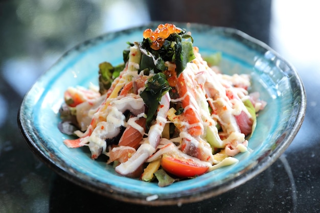 Salade de fruits de mer à la japonaise