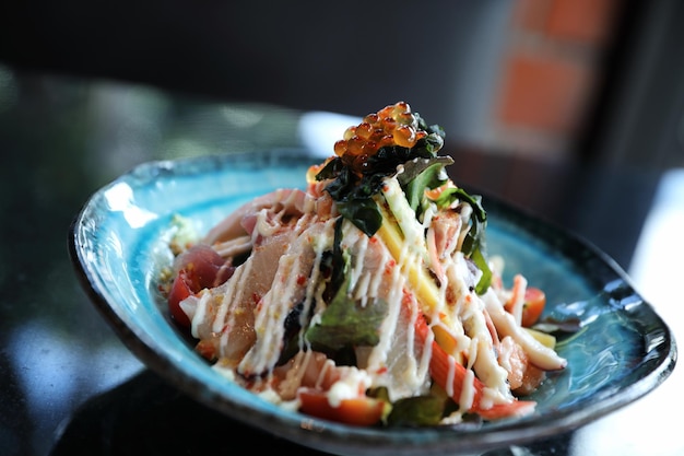 Salade de fruits de mer à la japonaise