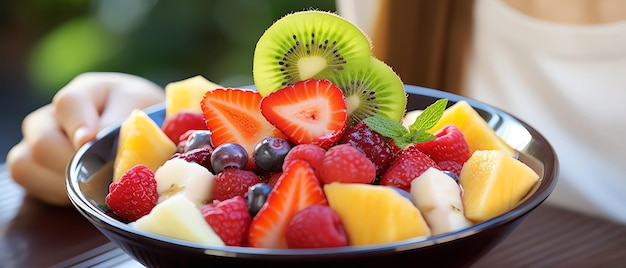 salade de fruits saine image générée par IA