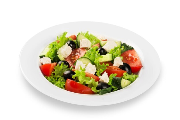 Photo salade grecque gros plan