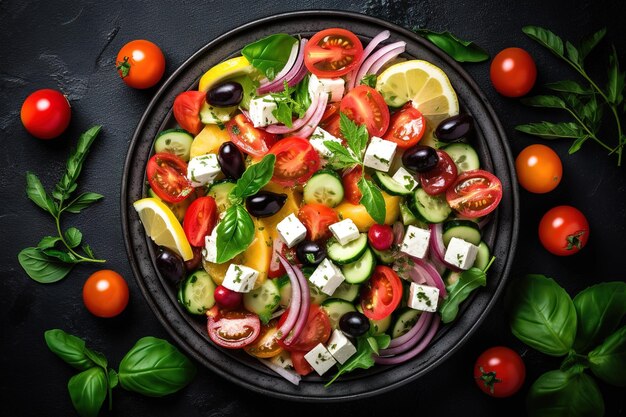 Salade grecque traditionnelle