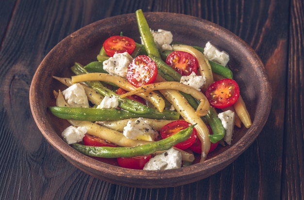 Salade de haricots verts et jaunes