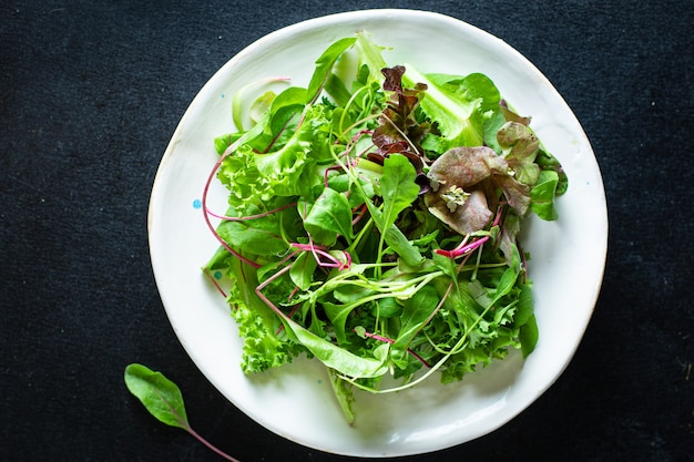 Salade de laitue et légumes sains