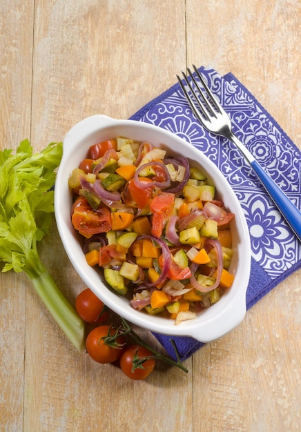 Salade de légumes mélangés