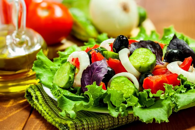 Salade de légumes nourriture saine