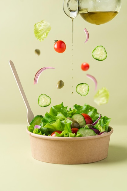 Salade de légumes sains