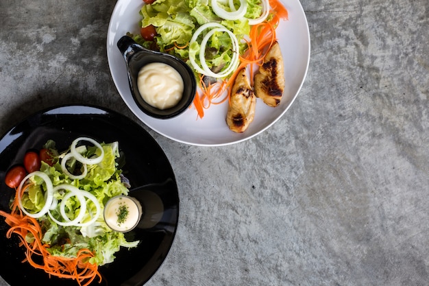 Salade de légumes sains