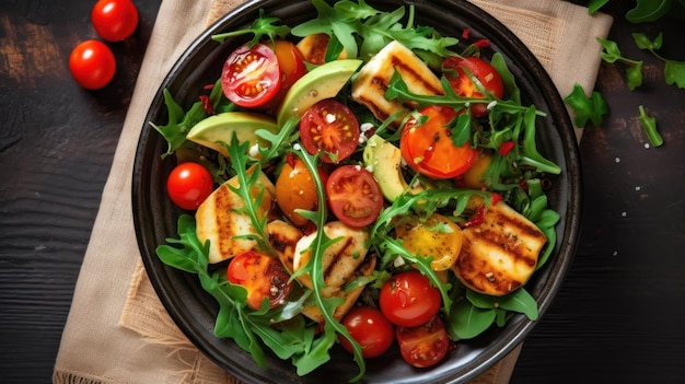 Salade de légumes sains