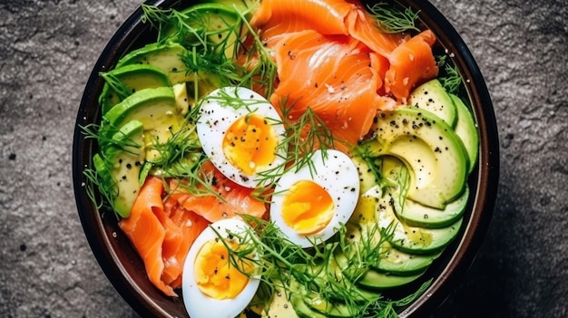 Salade de légumes sains