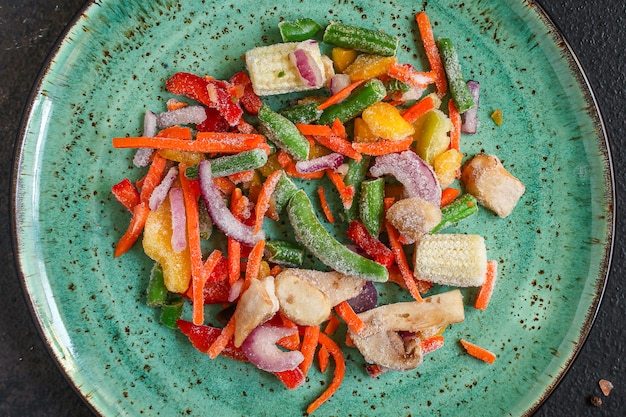 salade de légumes surgelés