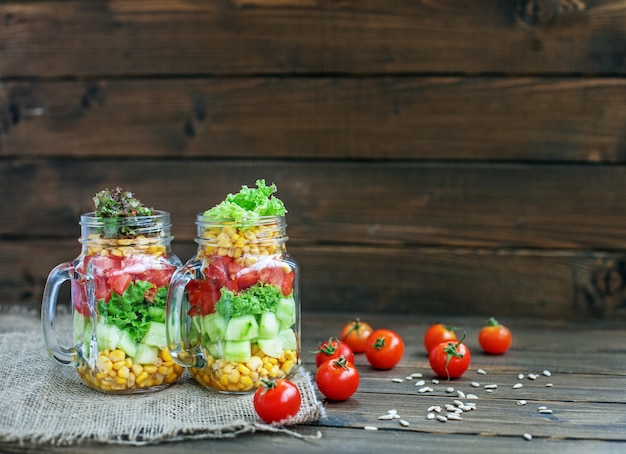 Salade de légumes utiles.