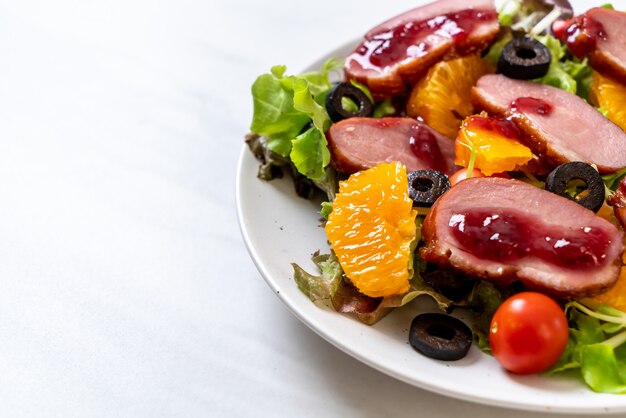 salade de magret de canard grillé