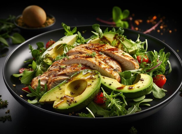 Salade de poulet à l'avocat