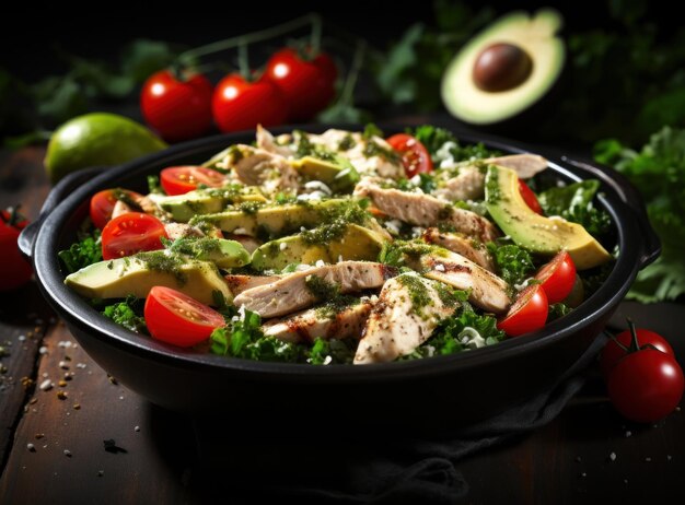 Salade de poulet à l'avocat