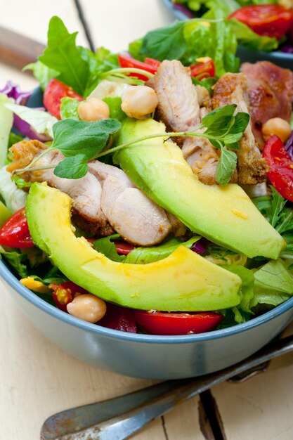 Salade de poulet à l'avocat