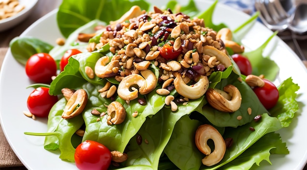 Salade de poulet épicée à la noix de cajou