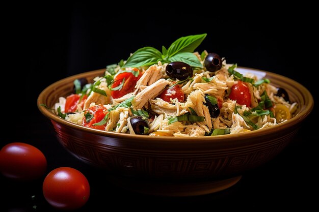 Salade de poulet méditerranéenne