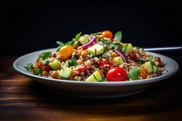 Salade de quinoa maison aux pois chiches