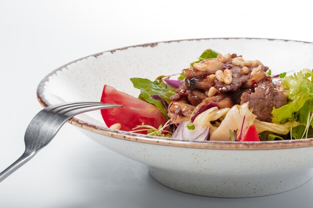 Salade de rosbif et tomates cerises