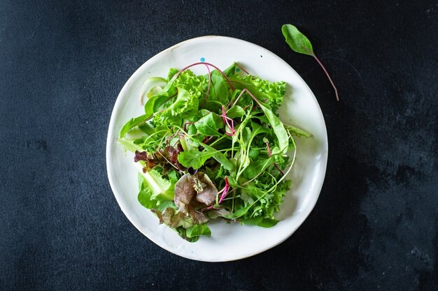 Salade Saine De Laitue Et Légumes Collation De Cuisinier De Vitamines