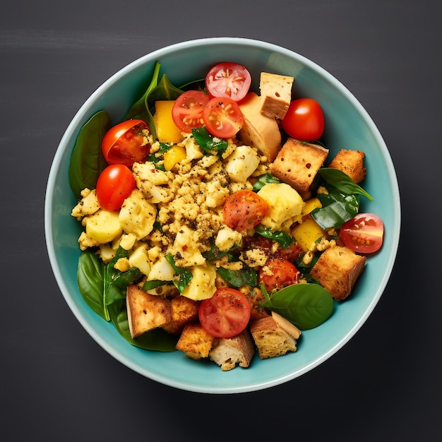 Salade de tofu aux légumes