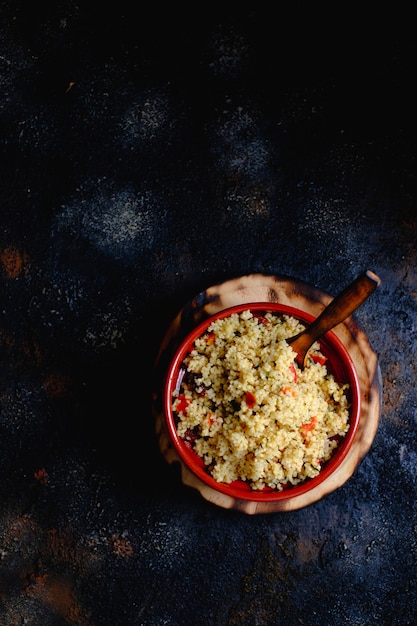 Photo salade végétarienne arabe au couscous