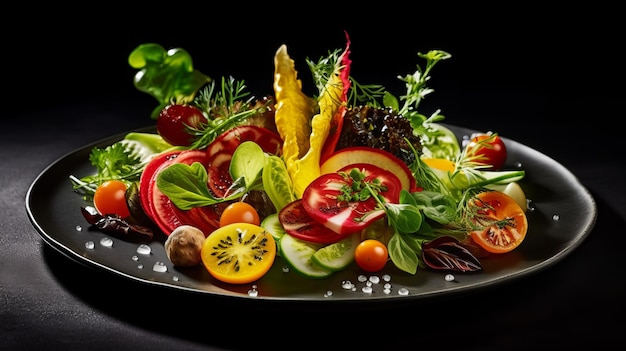 Une salade vibrante et fraîche éclatante de couleurs et de saveurs