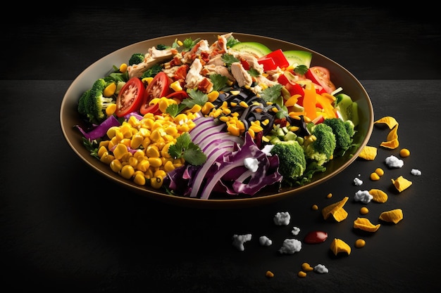 Salades préparées uniquement avec des ingrédients sains