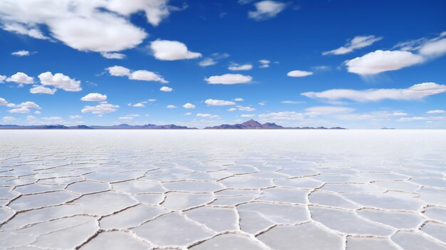 Salines dans le Salar de Uyuni en Bolivie