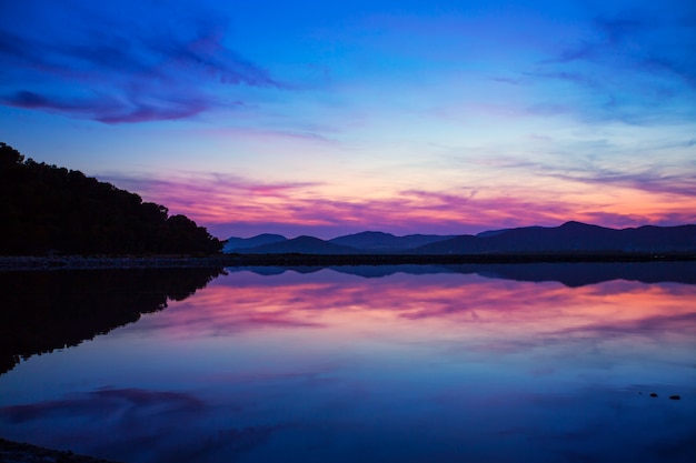 Salines d&#39;Ibiza ses Salines au coucher du soleil à Sant Josep