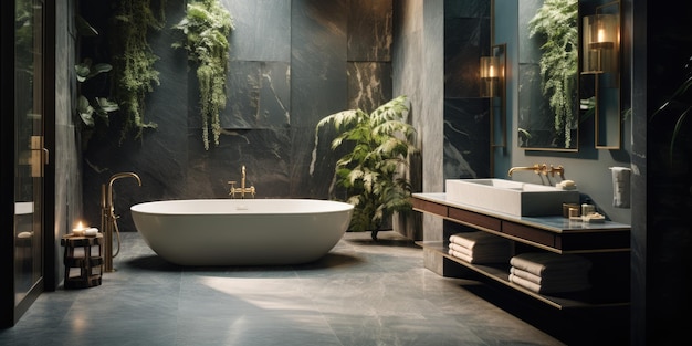 Une salle de bain conçue pour être à la fois luxueuse et relaxante