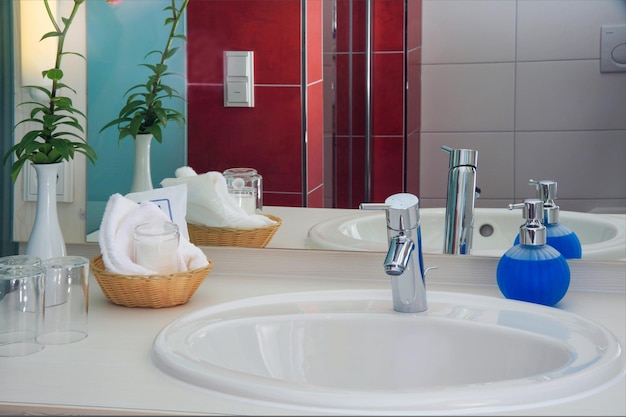 Salle de bain dans un hôtel