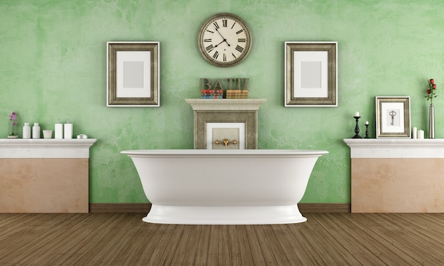Salle de bain de style classique avec baignoire
