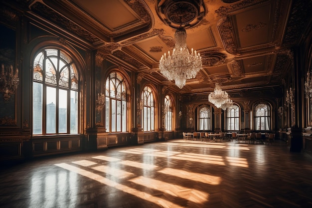 La salle de bal du palais de la cité perdue de londres