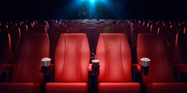 Photo salle de cinéma vide rendu d