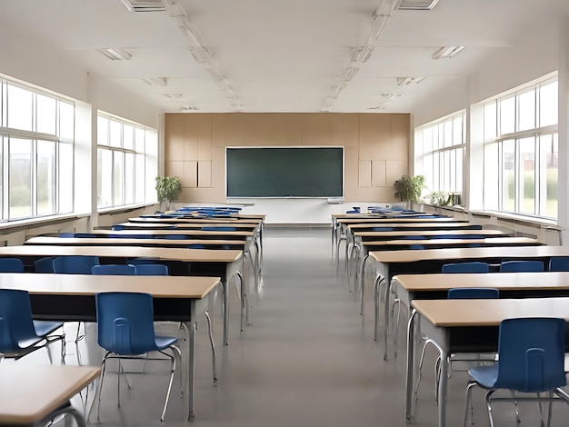 Salle de classe dans l'école Ai généré