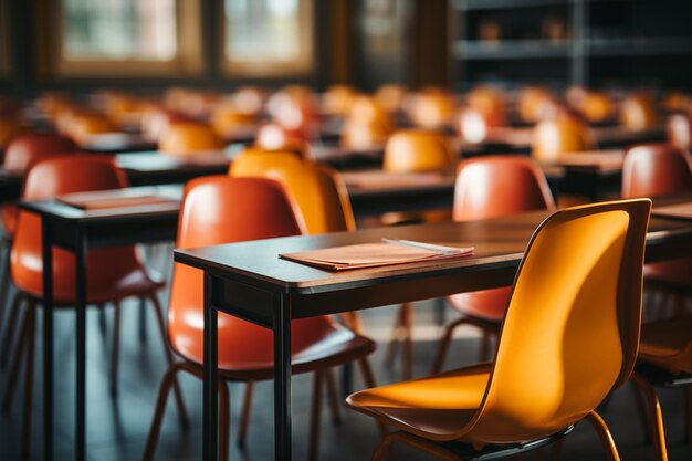 salle de classe à l'école retour à l'école photo de haute qualité