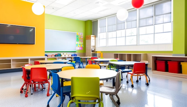 Une salle de classe moderne à l'école