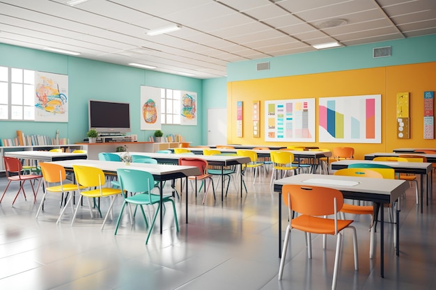 Une salle de classe moderne