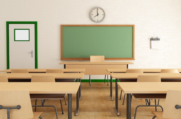 Photo salle de classe sans étudiants