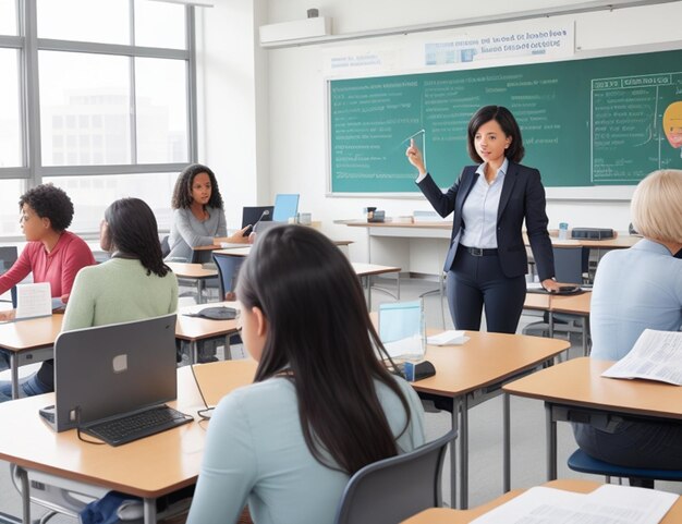 Salle de classe universitaire moderne