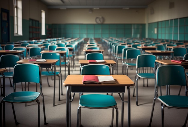 Salle de classe vide d'école ou d'université