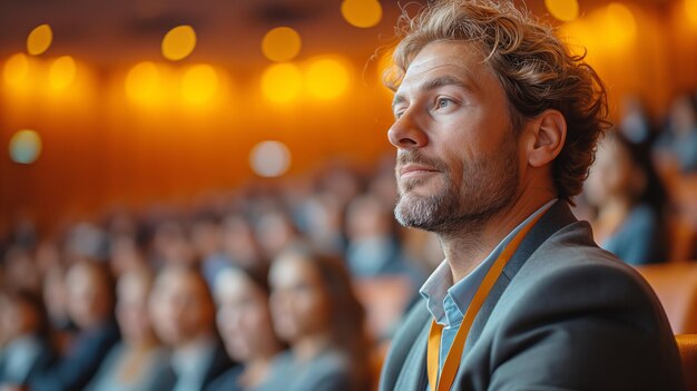 Une salle de conférence bondée a captivé le public.