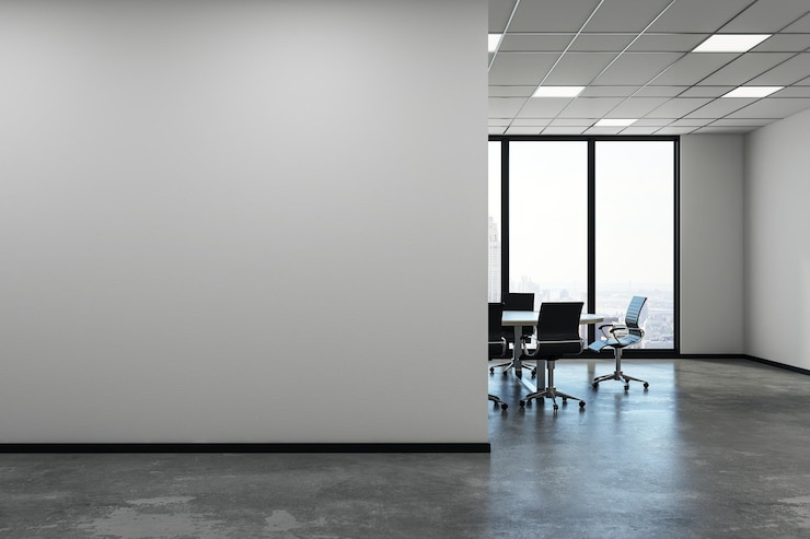 Photo salle de conférence contemporaine avec vue sur la ville