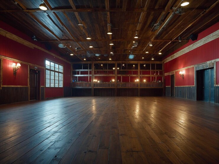 Photo une salle de danse country hypnotisante.