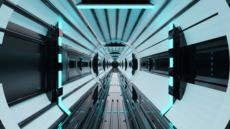 Photo salle du couloir de science-fiction